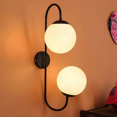 S-Curve Dual Globe Wall Sconce (Set of 4)