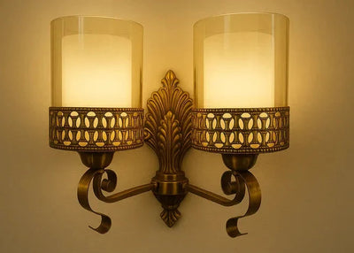 Vintage Twin-Light Wall Sconce