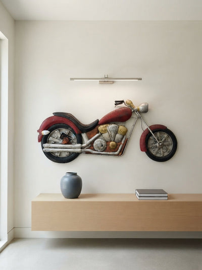 3D Metal Motorcycle Wall Art | Garage Decor