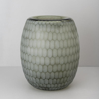 Harmony Hex Glass Vase | Decorative Table Vase | Modern Flower Vase for Living Room & Home Decor