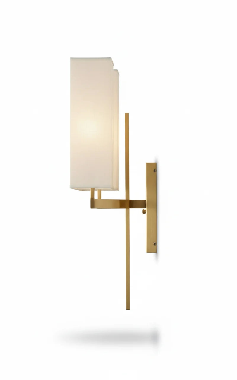 Modern Double Shade Gold Wall Sconce