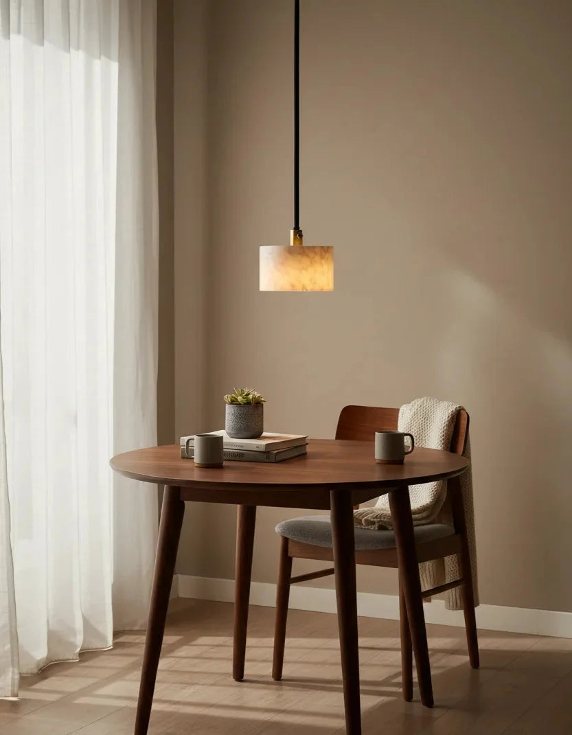 Bliss & Birch Marble Aura Round Pendant Light