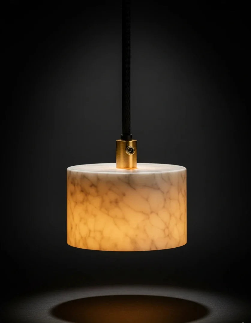 Bliss & Birch Marble Aura Round Pendant Light