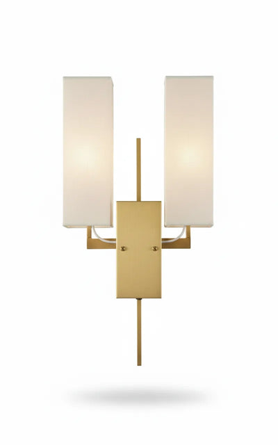 Modern Double Shade Gold Wall Sconce