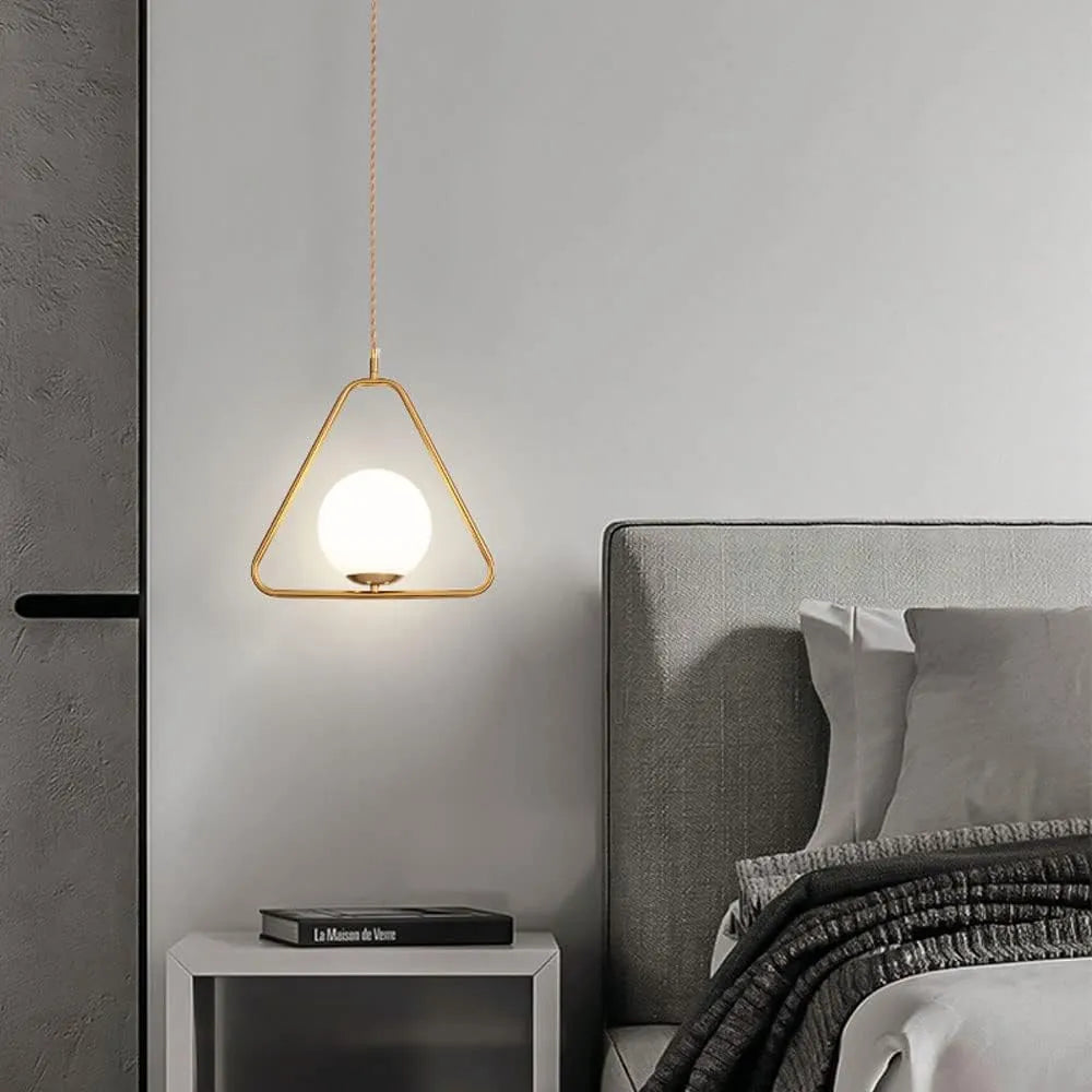 B&B Globe in Triangle Shape Hanging Light (Pack of 2)