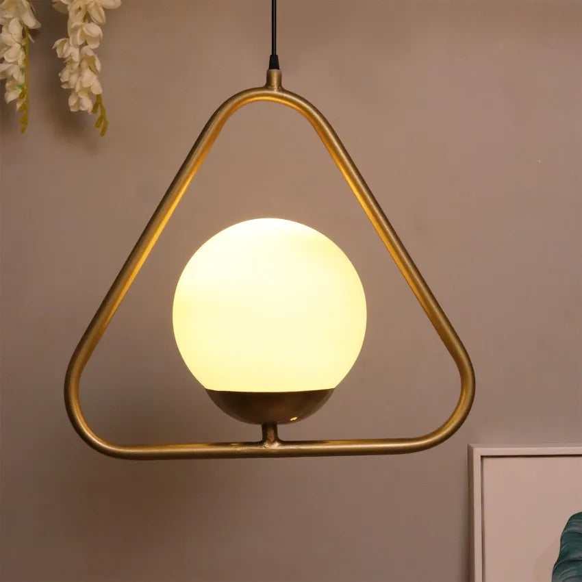 B&B Globe in Triangle Shape Hanging Light (Pack of 2)
