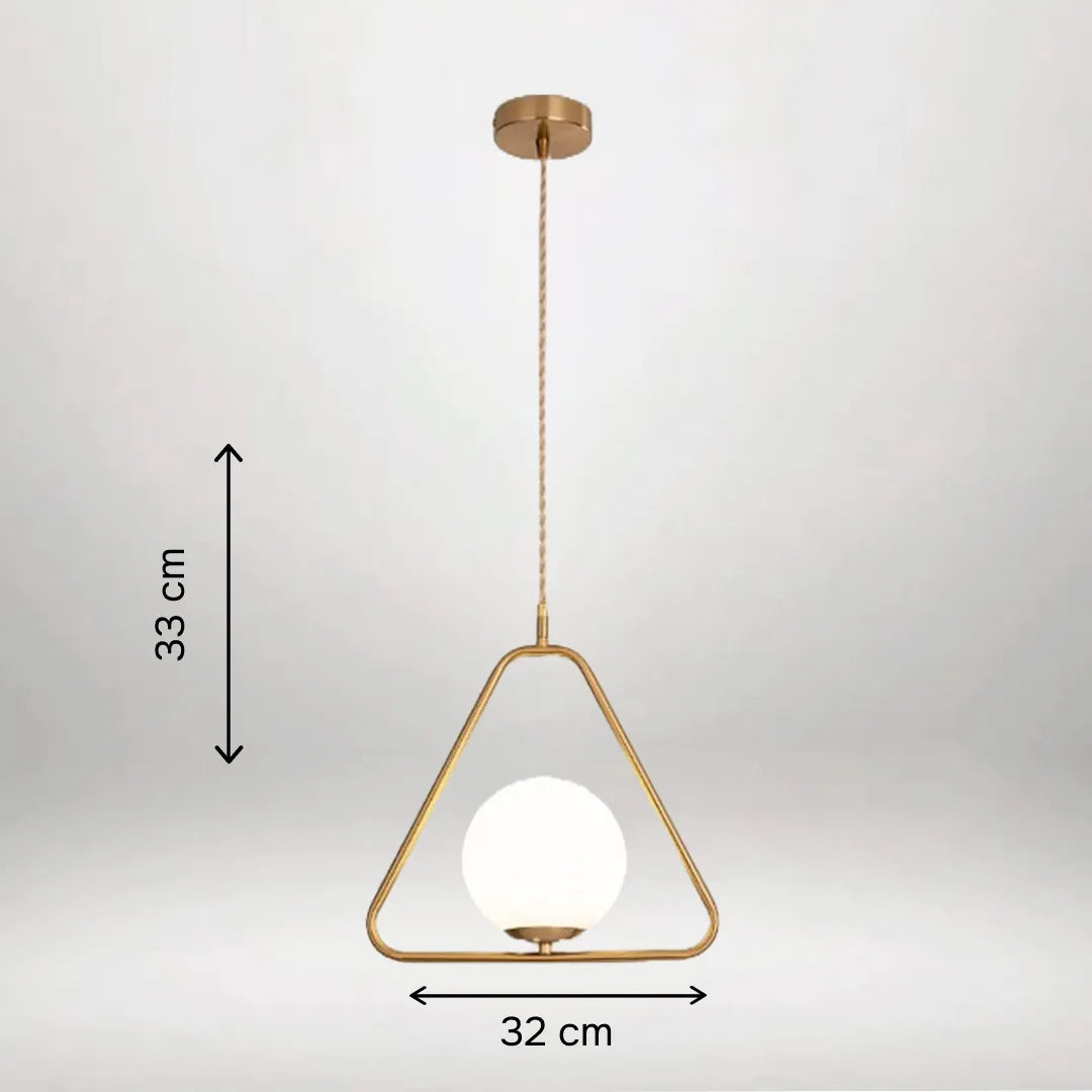B&B Globe in Triangle Shape Hanging Light (Pack of 2)