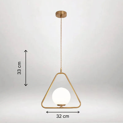 B&B Globe in Triangle Shape Hanging Light (Pack of 2)