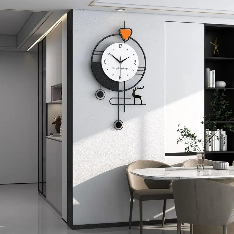Creative decorative minimalist imported pendulum wall clock