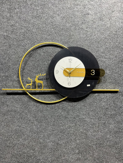 White and blue contemporary wall clock imported