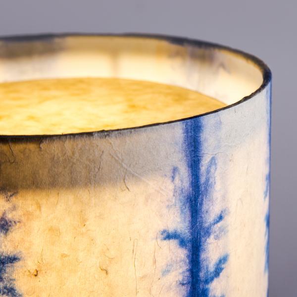 Blue Linear Tower Table Lamp