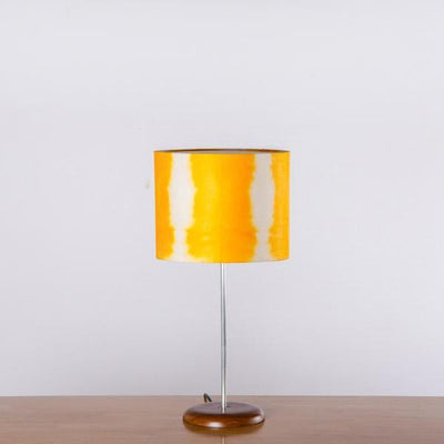 Orange Linear Tower Shibori Table Lamp