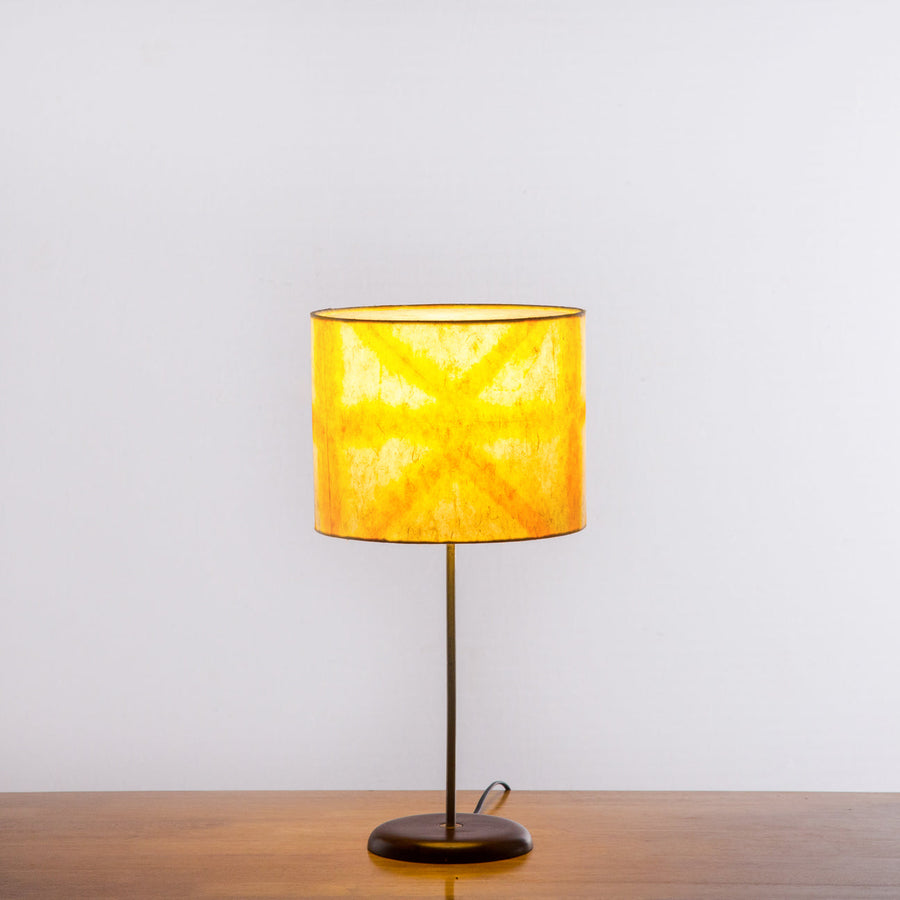 Orange Star Tower Shibori Table Lamp