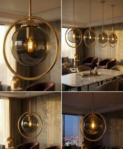 B&B Gold Hanging Light