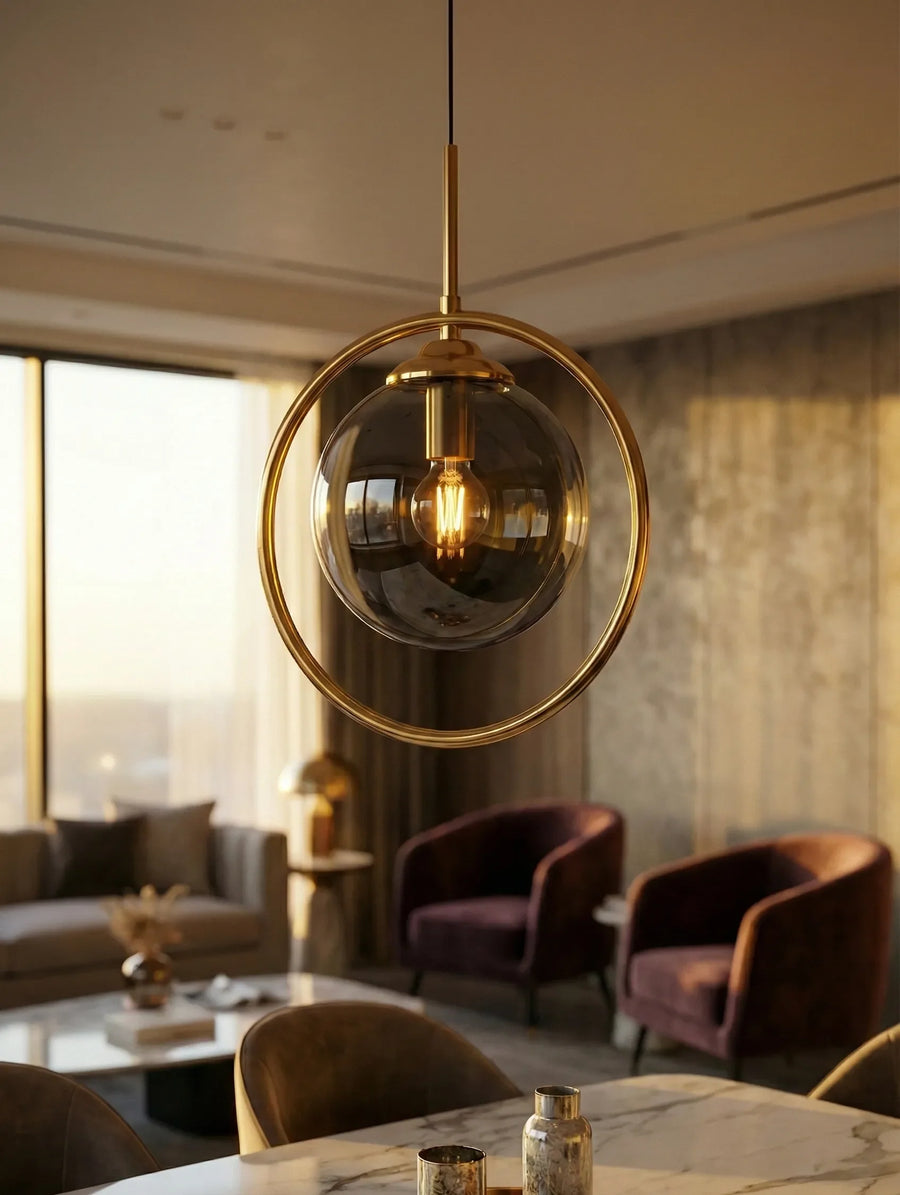B&B Gold Hanging Light