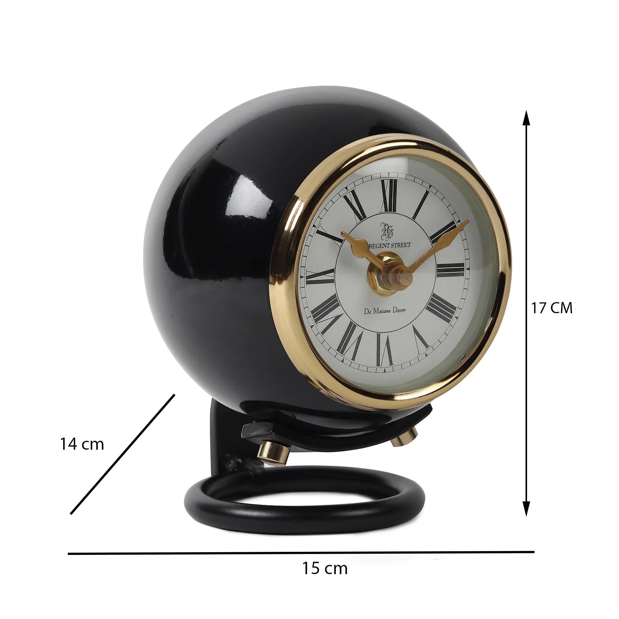 Spheron Desk Clock | Modern Table Clock for Home Décor, Office Desk