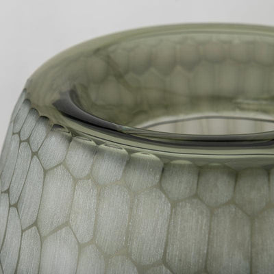 Harmony Hex Glass Vase | Decorative Table Vase | Modern Flower Vase for Living Room & Home Decor