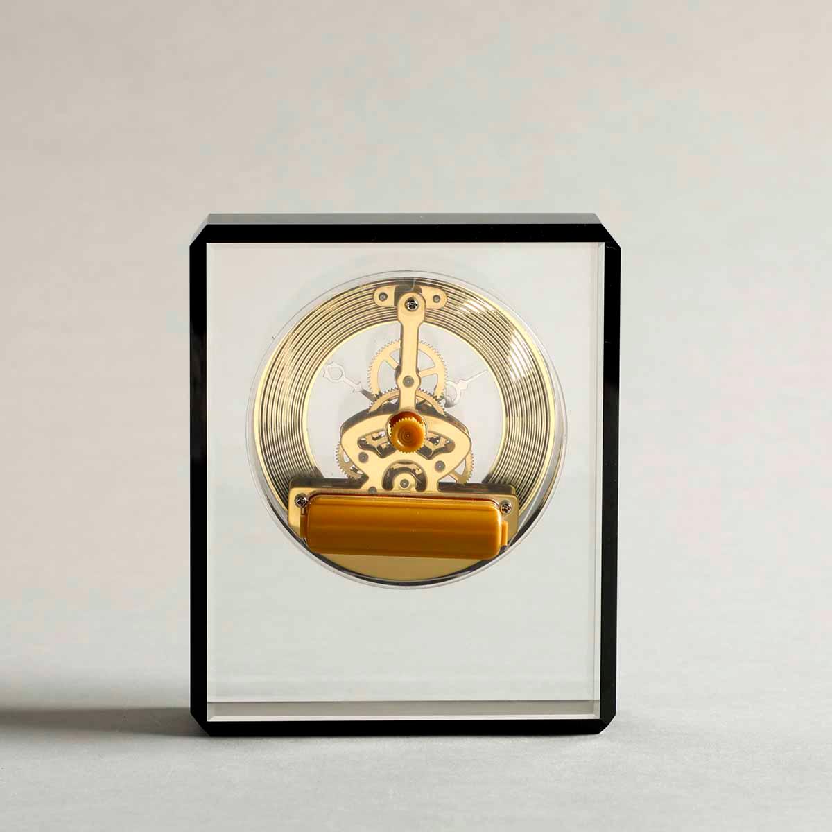 Crystal Glass Table Clock | Classic Decorative Desk Clock for Home & Office