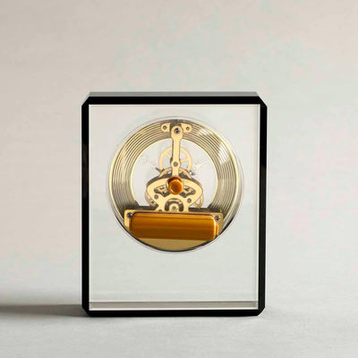 Crystal Glass Table Clock | Classic Decorative Desk Clock for Home & Office