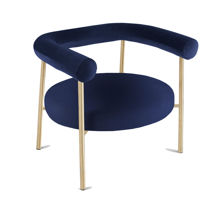 Krest Lounge Chair - Gold