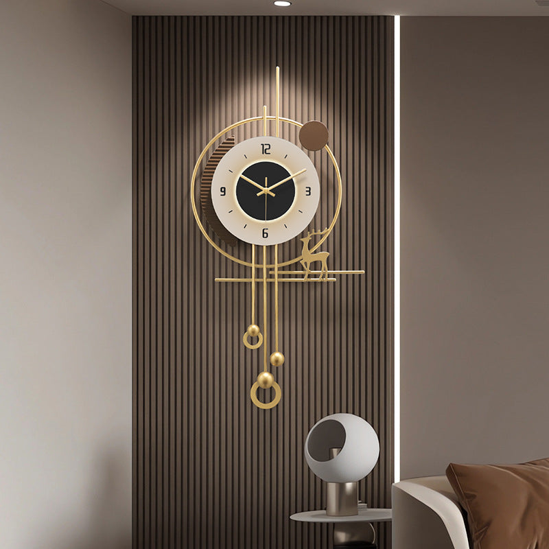 Fancy Imported wall clock with deer with LED