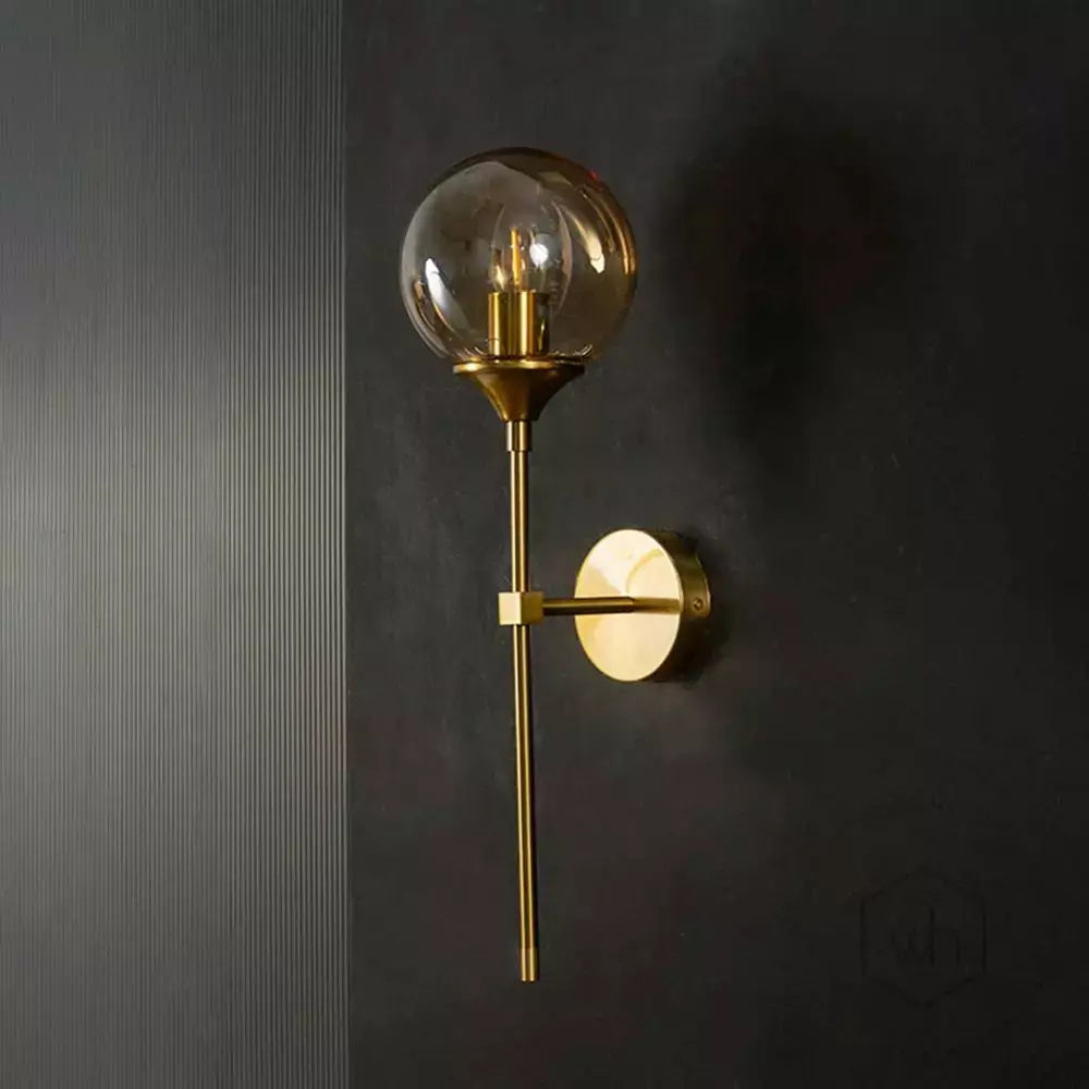 Round Ball Head Gold Sconce (Set of 2)