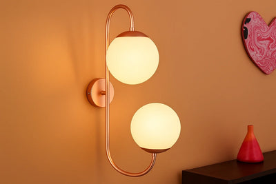 S-Curve Dual Globe Wall Sconce (Set of 4)
