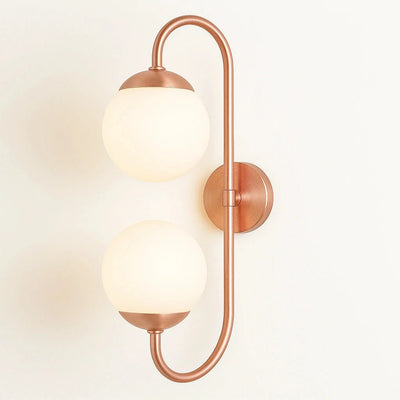 S-Curve Dual Globe Wall Sconce (Set of 4)