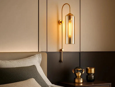 Tall Designer Glass Tube Wall Sconce (Pack of 2)