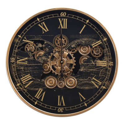 Chrono Luxe Luxury Designer Wall Clock With Moving Gear Mechanism Buy Wall Clock Online (Steel Body) - Medium