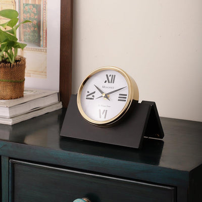 Varner Table Clock for Living Room Table | Stylish Desk Clock for Home Decor