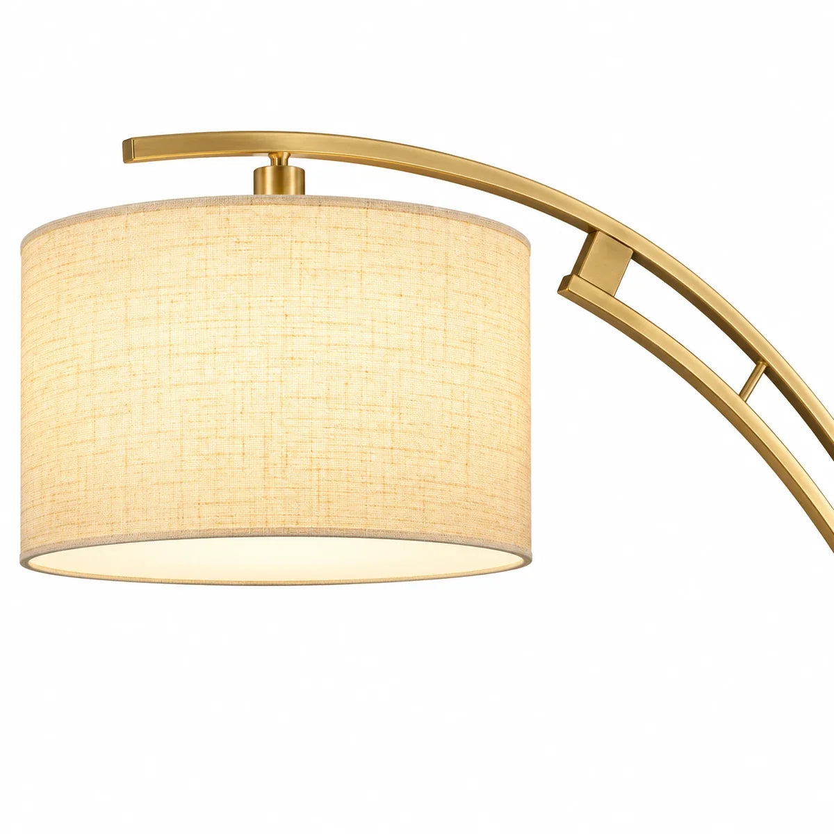 Bliss & Birch Arc Floor Lamp with Drum Shade