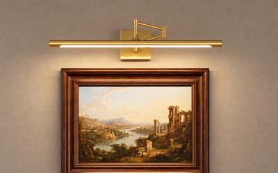 Bliss & Birch Gold Geometric-Bracket Picture Light