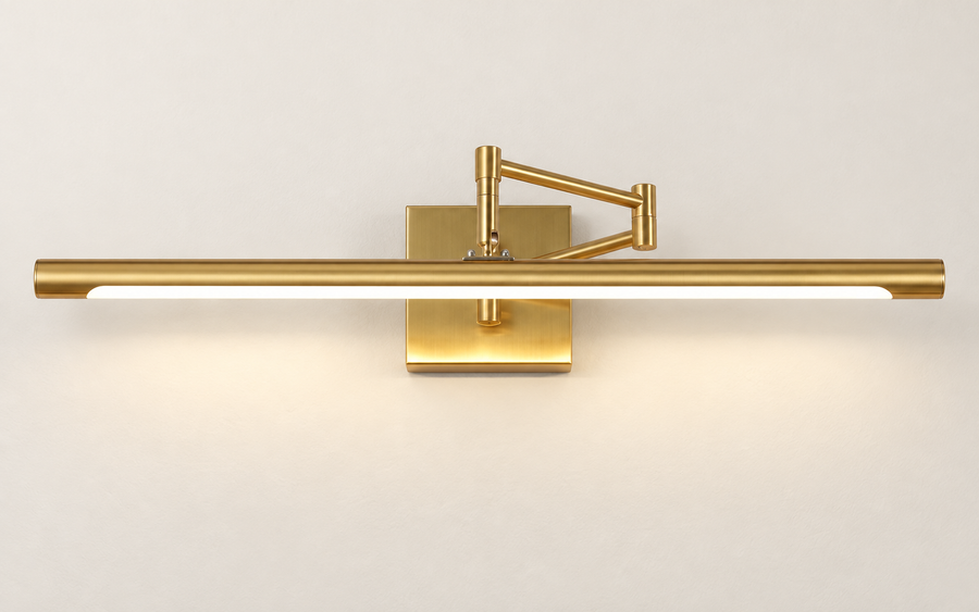 Bliss & Birch Gold Geometric-Bracket Picture Light