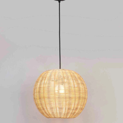 Spherical Woven Pendant Light