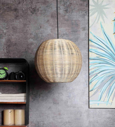 Spherical Woven Pendant Light