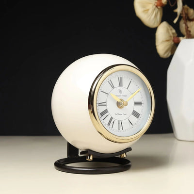 Spheron Desk Clock | Modern Table Clock for Home Décor, Office Desk