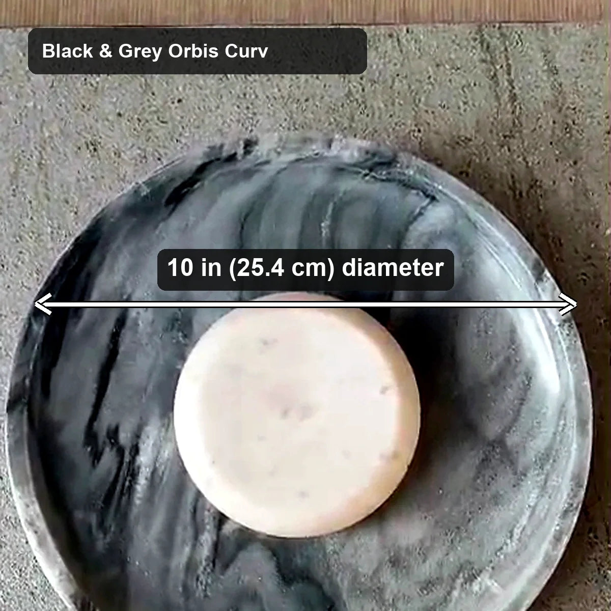 Bliss & Birch Orbis Curv Marble Wall Light
