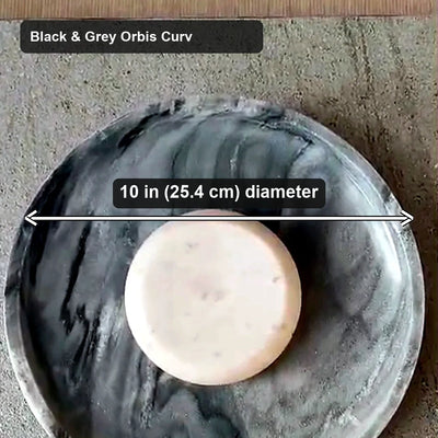 Bliss & Birch Orbis Curv Marble Wall Light