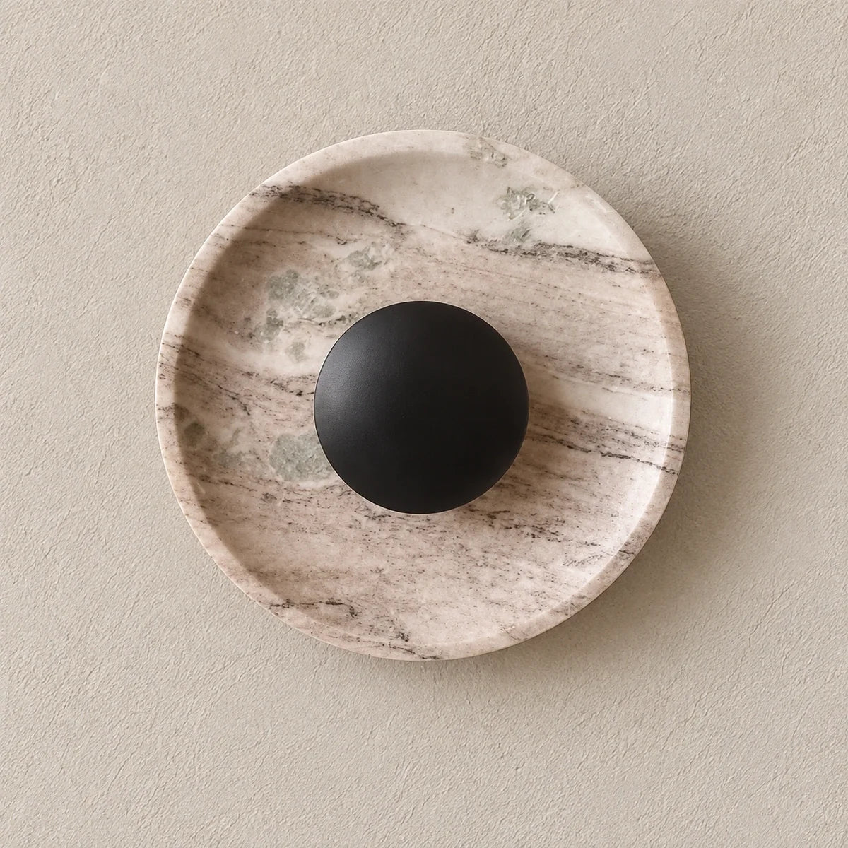Bliss & Birch Orbis Curv Marble Wall Light