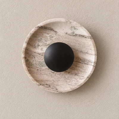 Bliss & Birch Orbis Curv Marble Wall Light