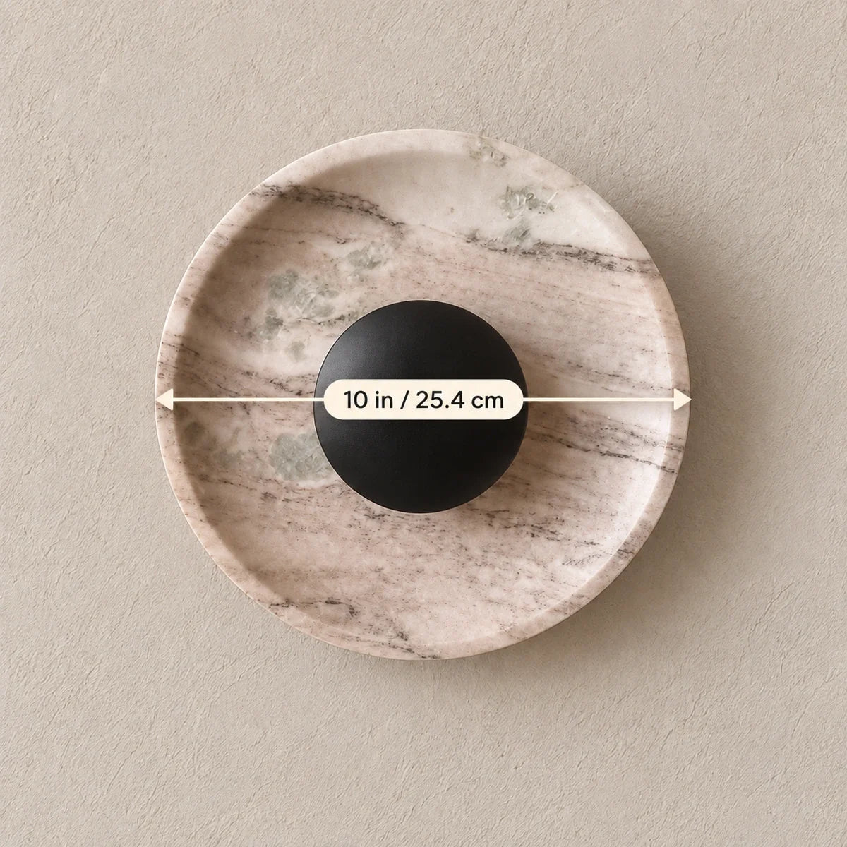 Bliss & Birch Orbis Curv Marble Wall Light