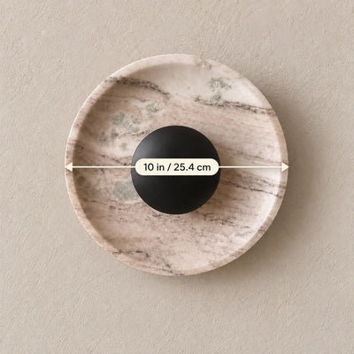 Bliss & Birch Orbis Curv Marble Wall Light