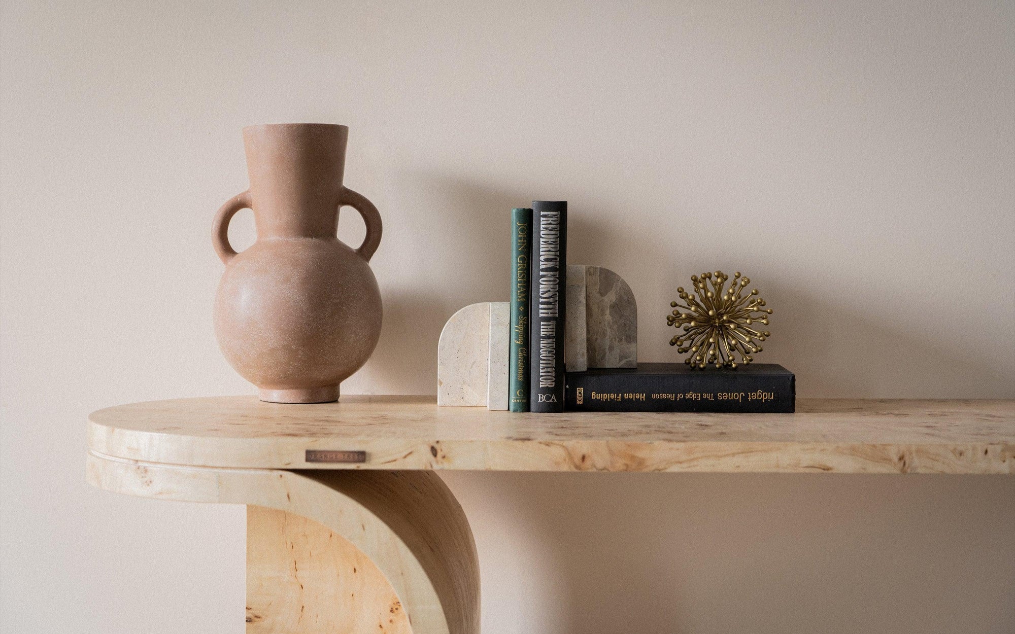 Arch Book End | Marble Book Stand | Stylish Book Holder Table Decor for Home - 2Pcs