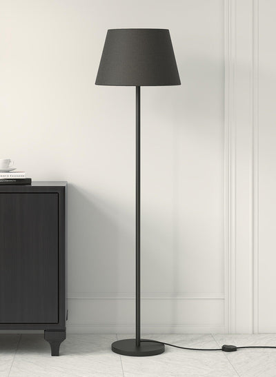 Modern & Sleek Standing Lamp With Black Lampshade | Floor Lamp