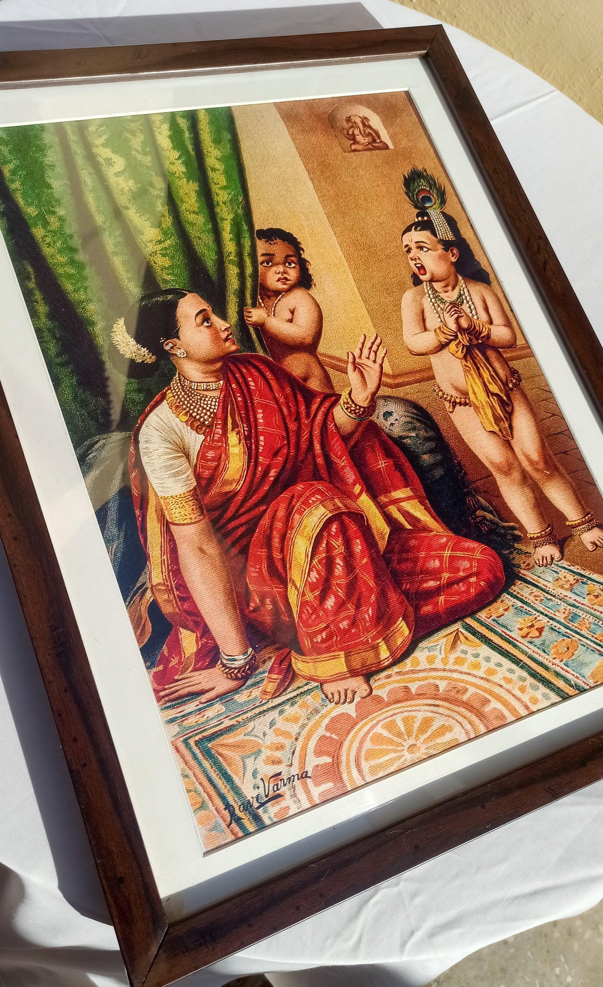 Traditional Indian Wall Painting for Living Room | Framed Wall Art