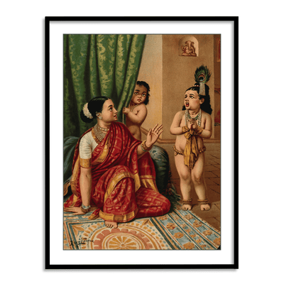 Traditional Indian Wall Painting for Living Room | Framed Wall Art