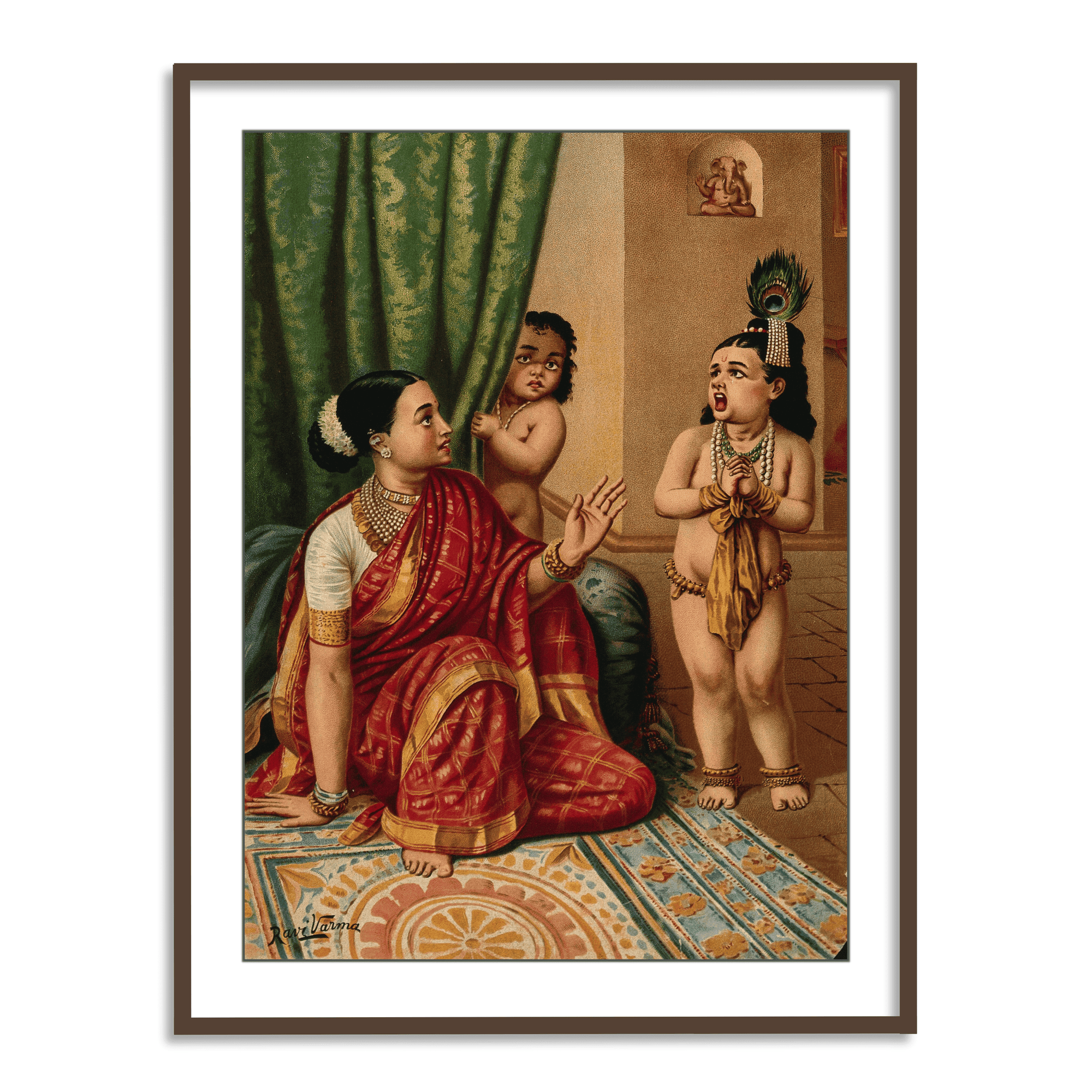 Traditional Indian Wall Painting for Living Room | Framed Wall Art