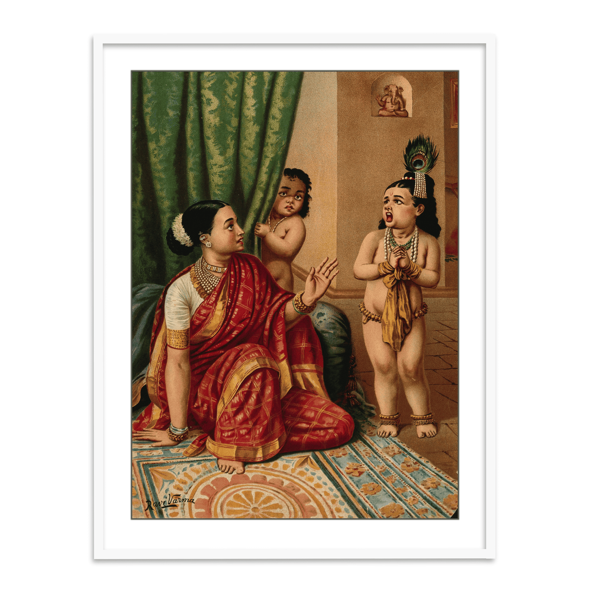 Traditional Indian Wall Painting for Living Room | Framed Wall Art