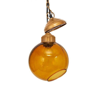 Sela Yellow Glass Pendant  Lamp | Decorative Hanging Light For Home & Office